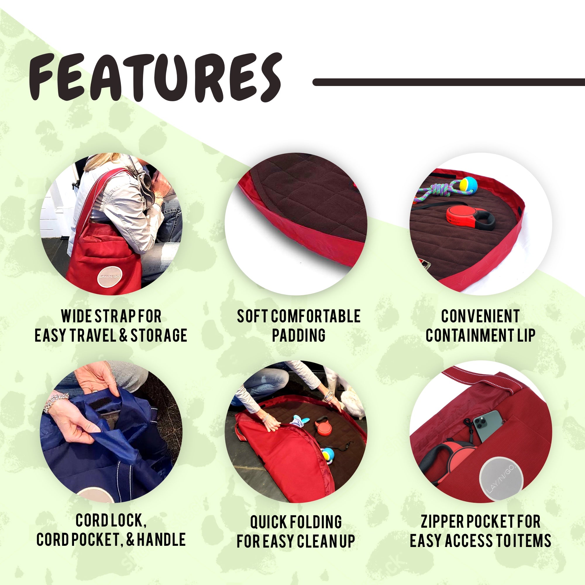 Lay-n-Go Travel Dog Bed (44")